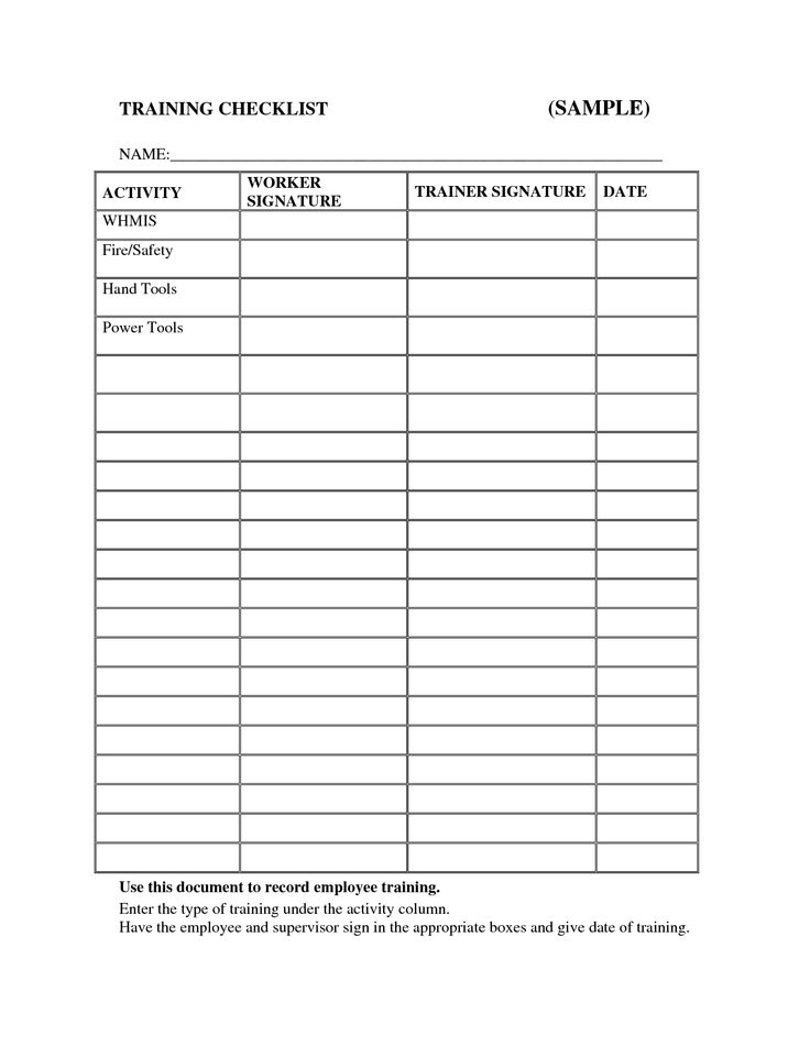 training check list training checklist sample signs cleaning services checklist template