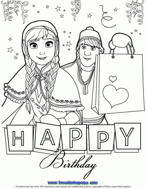 24 best disney frozen birthday coloring pages images on pinterest ... - Birthday Coloring Pages Girls 24 best disney frozen birthday coloring pages images on pinterest ... - Birthday Coloring Pages Girls