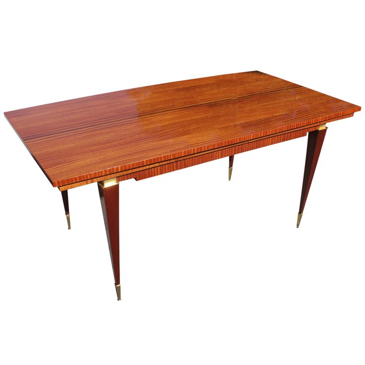 art moderne furniture. french art deco moderne flame mahogany dining table furniture