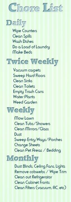 chore checklist