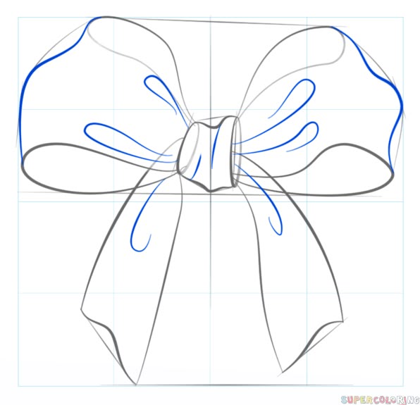 how to draw a bow step by step drawing tutorials for kids and beginners