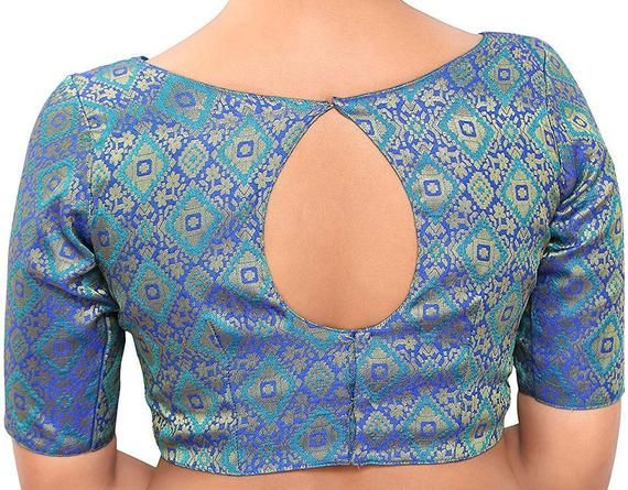 Pink Banaras Brocade Art Silk New Designer Stitched Readymade Blouse Saree Choli Top Tunic Sari Blouse For Bridal Wedding Wear Blouse