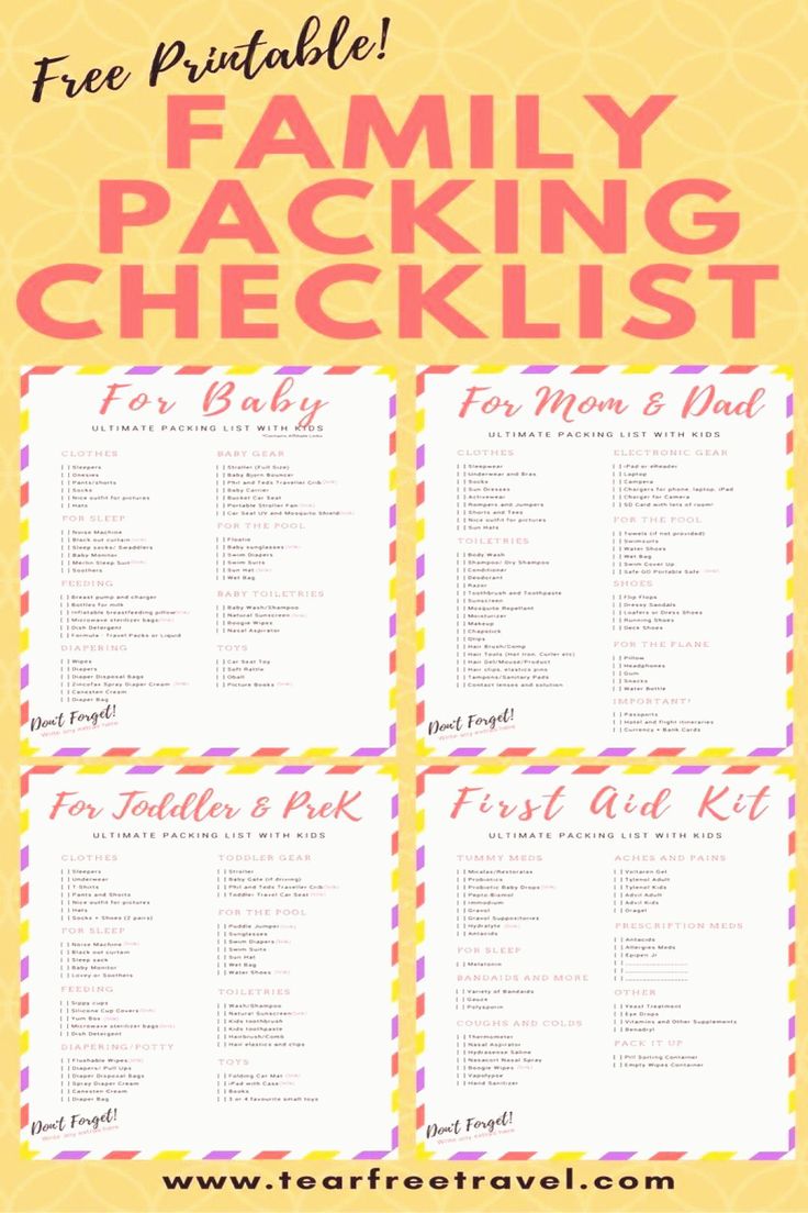 the ultimate printable family vacation packing checklist tear free