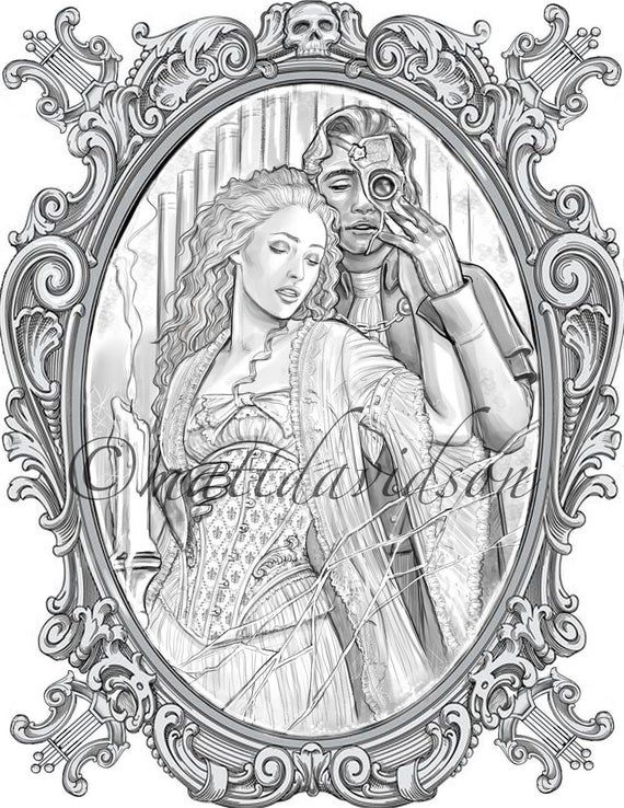 Download Gothic Scary Coloring Pages For Adults, Pacman Coloring ...