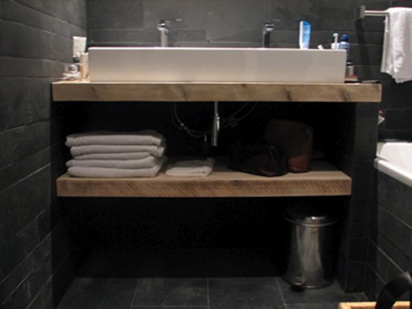 plank onder wastafel - Google zoeken | Badkamer, Wastafel ...