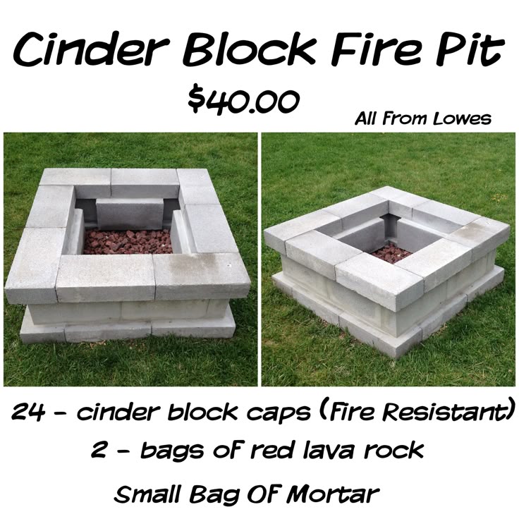 Best 25+ Cinder block fire pit ideas on Pinterest | Firepit ideas Fire pit rack and Deck fire pit