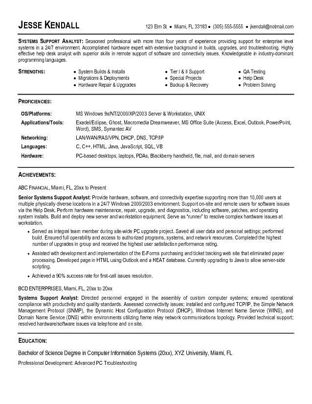Systems Analyst Resume Template - Systems Analyst Resume Template we provide as reference to make correct and good quality Resume. Also will give ideas and strategies to develop your own resume. Do you need a strategic resume to get your next leadership role or even a more challenging position? There are so many kinds of Free Res... - http://allresumetemplates.net/1693/systems-analyst-resume-template/