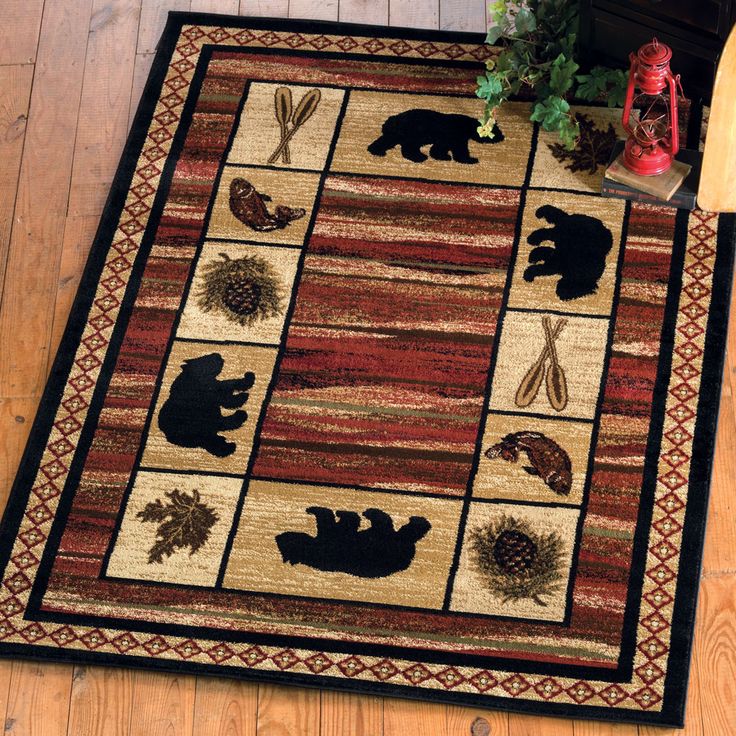15 Best Rustic Cabin Rugs Images On Pinterest Cabins All Your Rustic Area Rugs Cabin Accent And Bear At Black Forest Decor Primary Source For Moose
