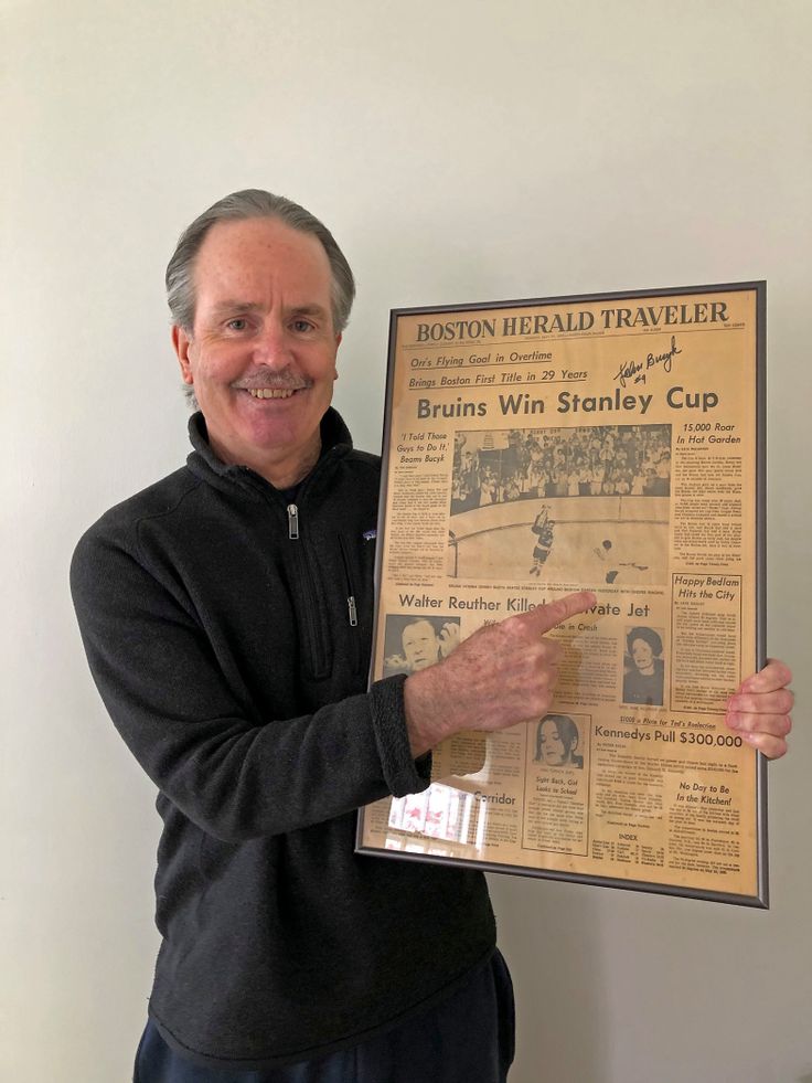 Paul Kenney got a sneak peek at Bruins history 50 years ago today