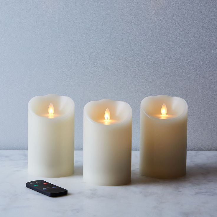 Sterno Home Set of 5 LED Flameless Wax Candles with Remote Control Sterno Home Set of 5 LED Flameless Wax Candles with Remote Control