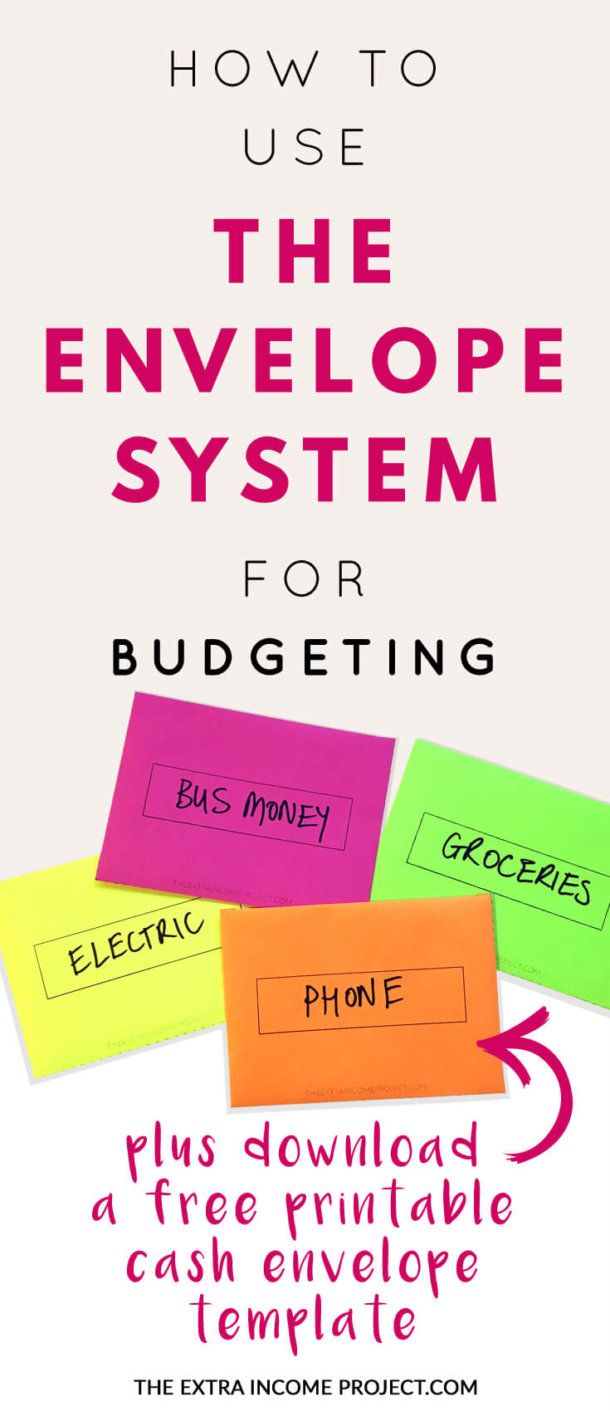 Download the free printable cash envelope template and learn how to use the envelope system for budgeting. Dave Ramsey's cash envelope system will help you keep on target with your budget. The post tells you how to use the cash envelope system and contains budgeting tips to maximise your results.