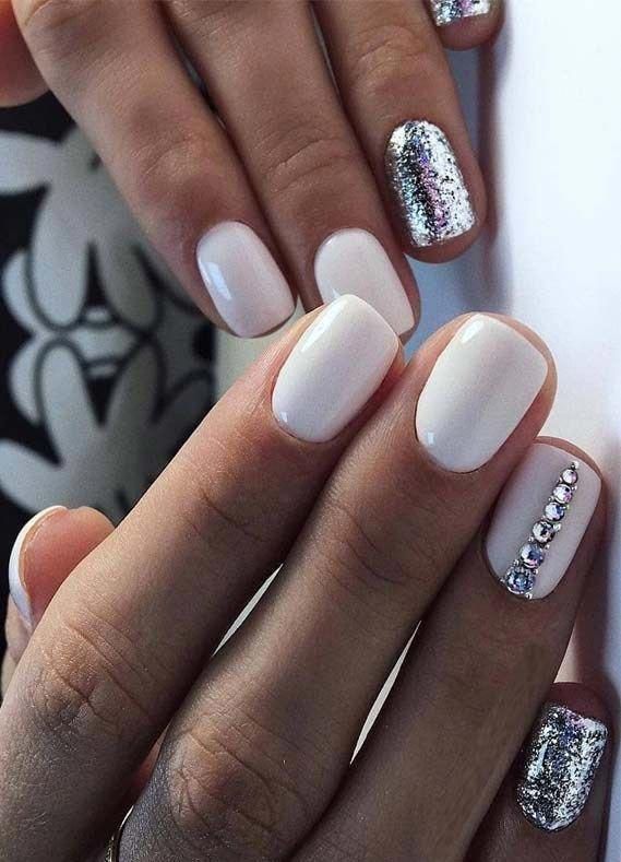 50 Ideas Nails White Mermaid Effect Irridescent Nails Opal Nails Mermaid Nails