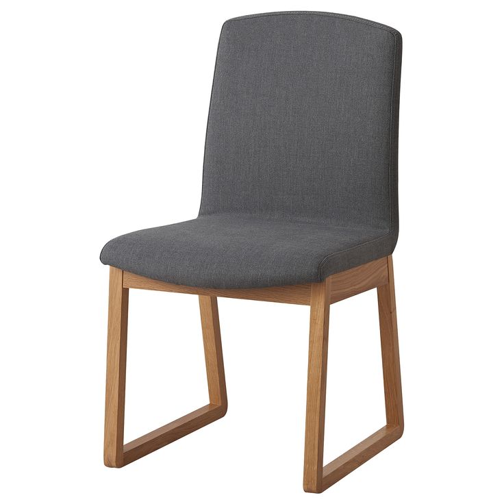KARLHUGO Eetkamerstoel, eiken, Nordvalla donkergrijs ...