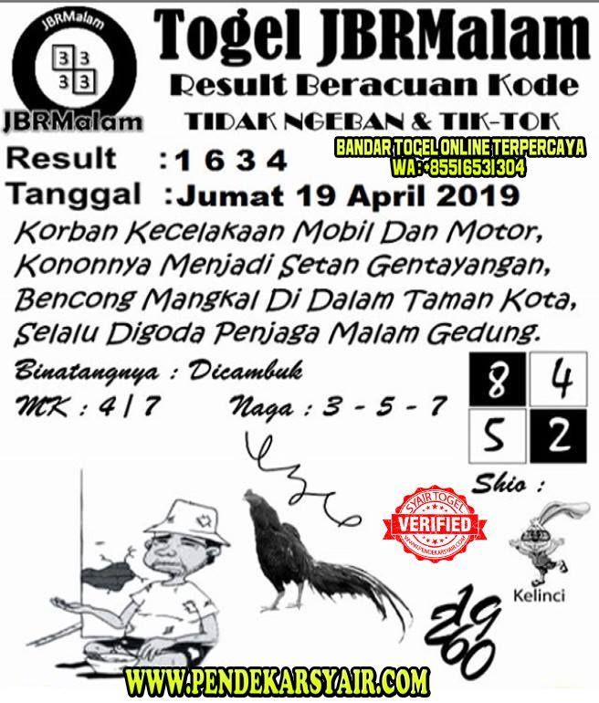 Syair Togel Hongkong Hari Ini 19 April 2019 19 April Pengikut