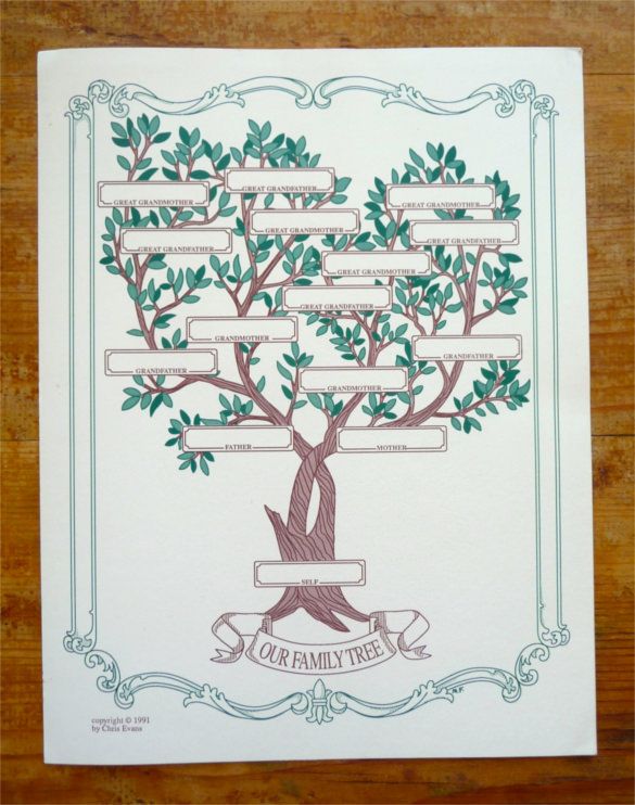 blank family tree template free premium template