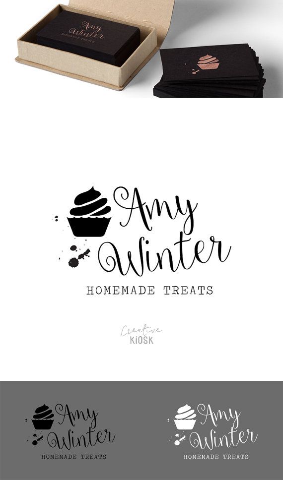 Best 25 Bakery Business Cards Ideas On Pinterest Logo Premade Bakery Business Branding Cupcake Logo Food Instant Psd File Custom Diy Editable 0171