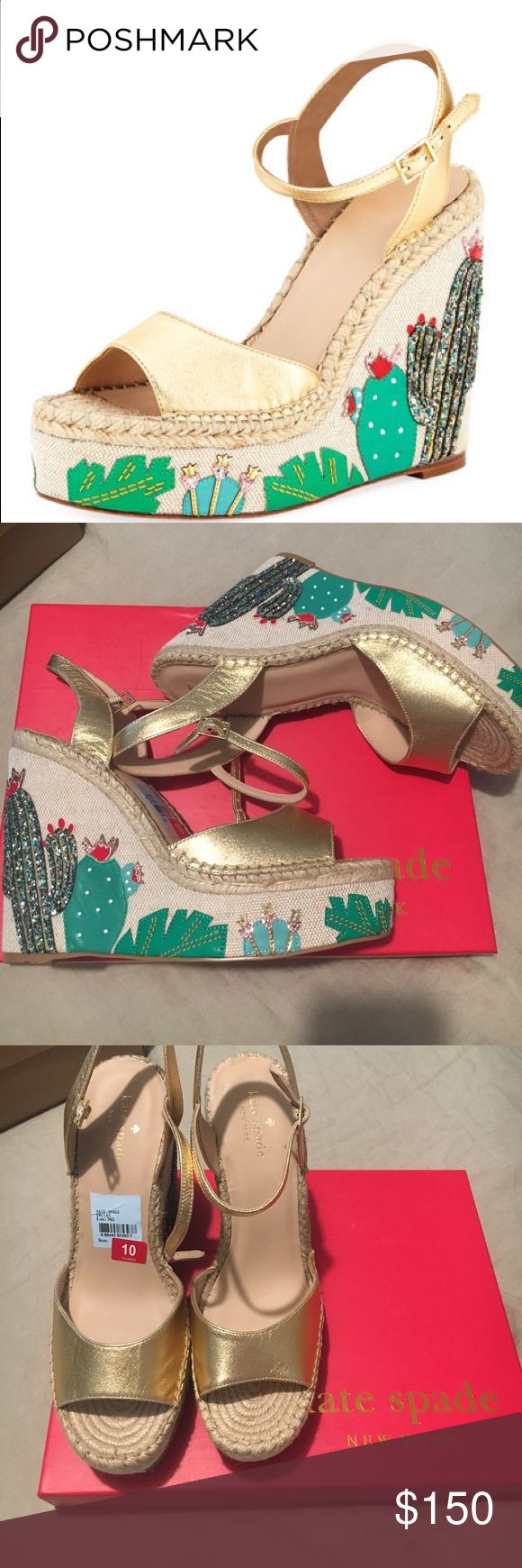 Kate spade shop cactus wedges