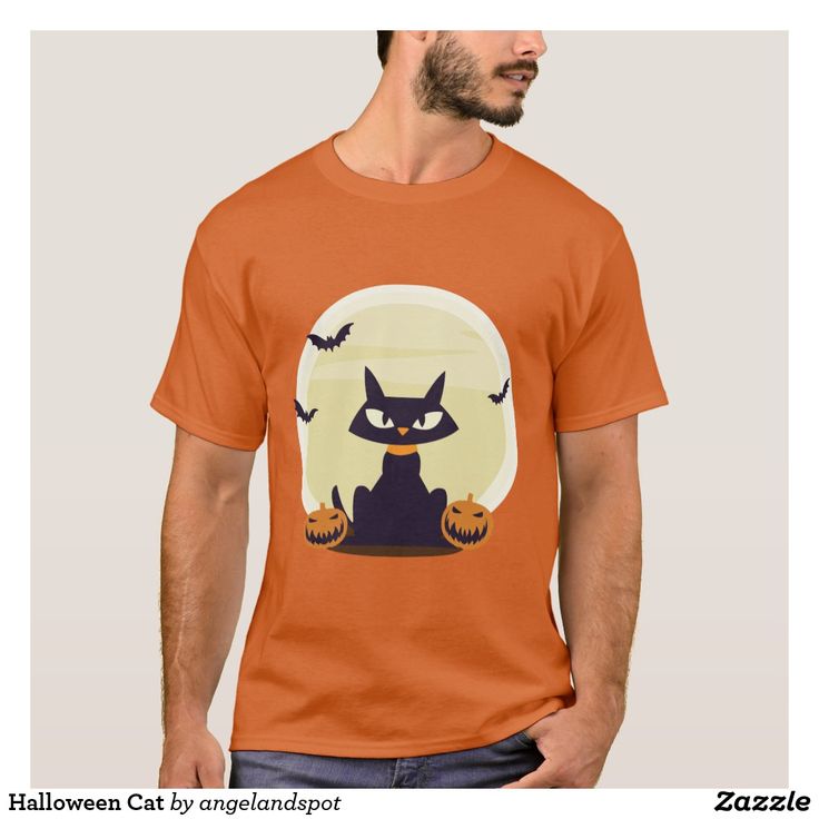 Halloween Cat TShirt Cat tshirt, Cat t, Halloween cat