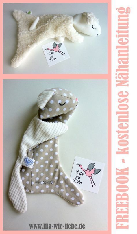 Schäfchen Kuscheltuch nähen