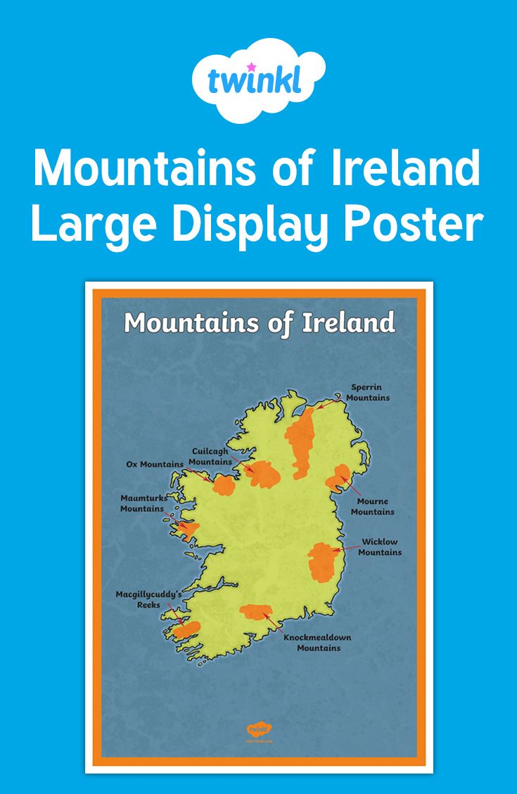 Mountains Of Ireland Display Poster Geography Twinkl Ireland mountains-of-ireland-display-poster-geography-twinkl-ireland