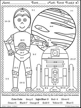 color by number printables