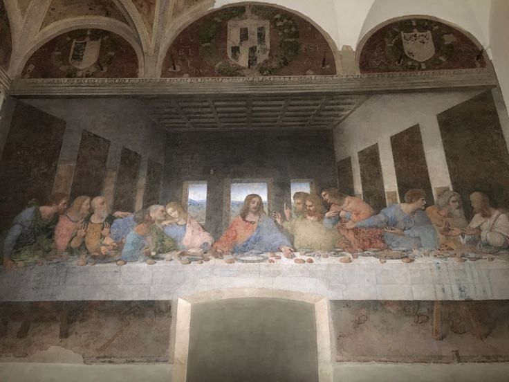 L Ultima Cena Di Leonardo Da Vinci Presso Santa Maria Delle Grazie Milano Christian Art Last Supper Painting