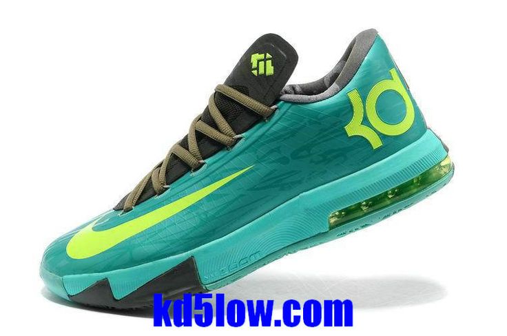 Cheap KD 6 Kevin Durant Shoes 2014 Tropical Twist Volt Tarp Green 599424 200 [Lebron X Denim