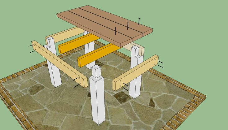 Diy Outdoor Bar Plans Table Howtospecialist How To Build Step By Patio Patio Table Plans Outdoor, Simple Patio Table Plans