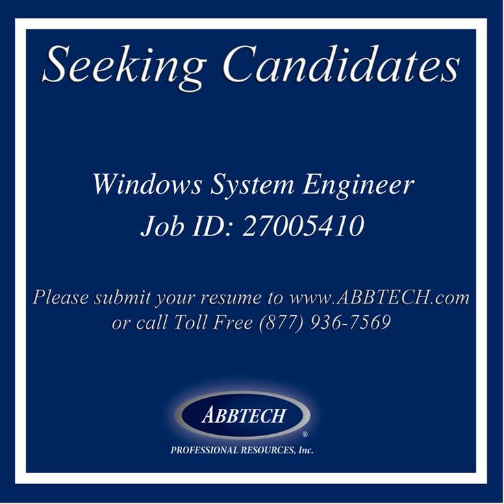 Please submit a resume to wwwABBTECH or call toll free 877 - submit resume Please submit a resume to wwwABBTECH or call toll free 877 - submit resume