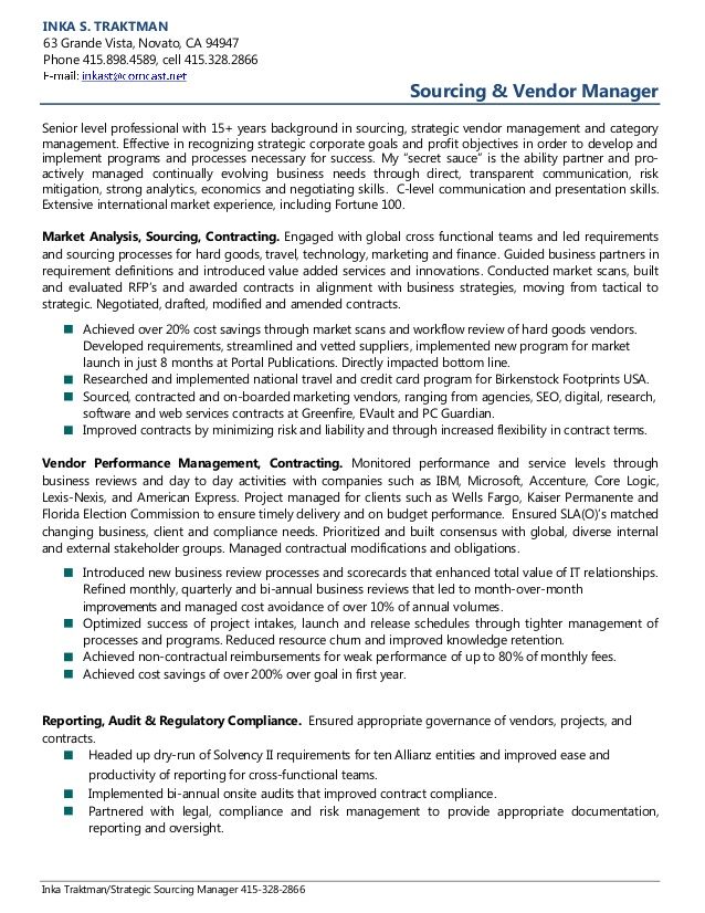 resume examples vendor management examples management resume resume examples management