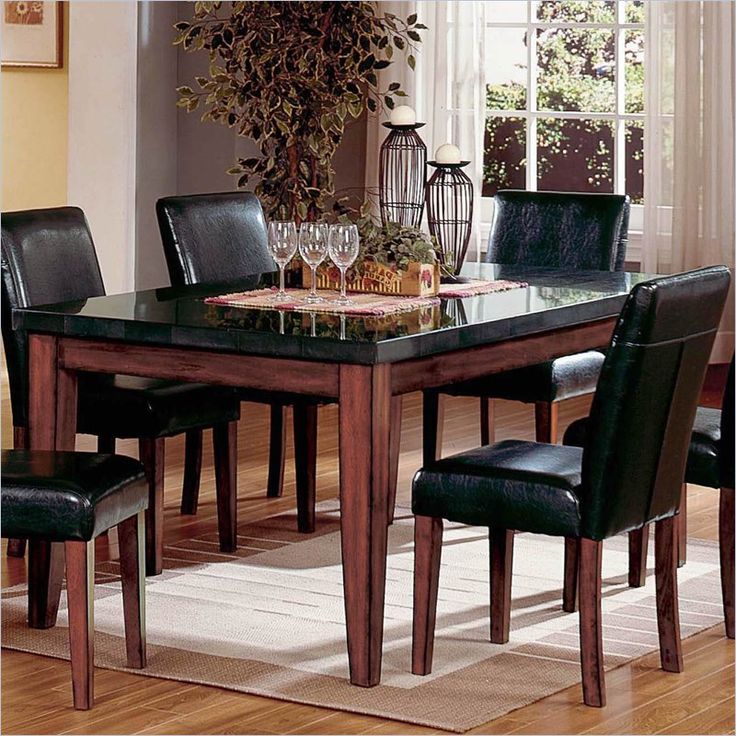 Best 25 Granite Dining Table Ideas On Steve Silver Company Bello Granite Casual Dining Table In Cherry