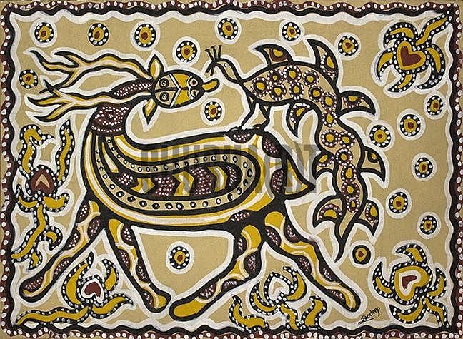 A Sohrai Painting | Art, Tribal art, Painting