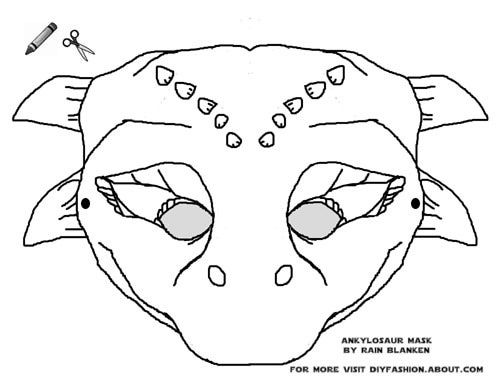 ankylosaur mask triceratops mask t rex mask printable dinosaur mask dinosaur
