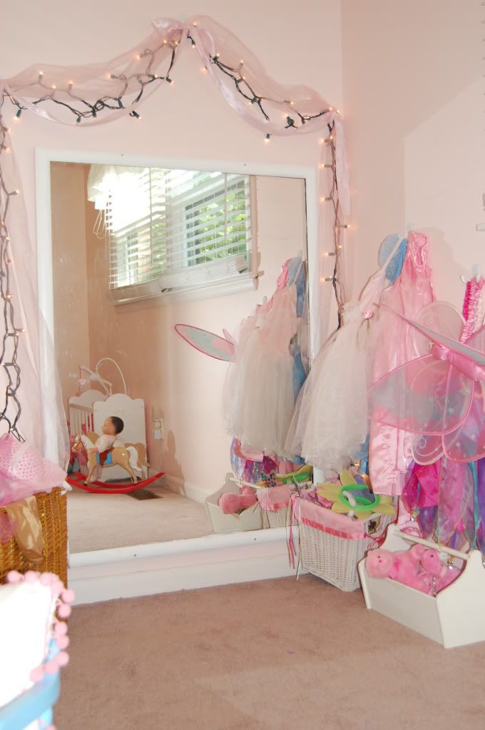 Pretty Dress Up Area Maybe The Mirror I Have That Said Would Pretty Dress Up Area Maybe The Mirror I Have That Said Would Give You Then Add Tule And Lights To It She Love Having