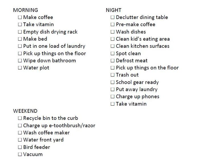chore checklist