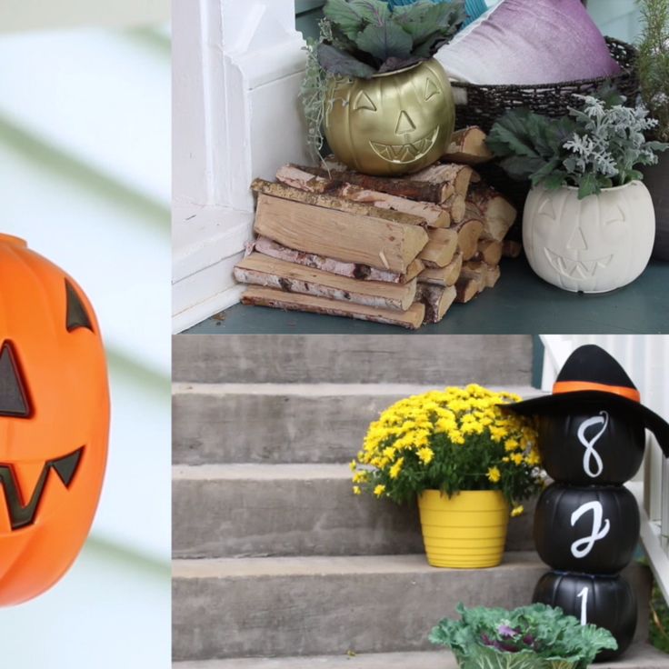 3 ways to use dollar store pumpkins halloween wreathshalloween diyhalloween - Do It Yourself Outdoor Halloween Decorations 3 ways to use dollar store pumpkins halloween wreathshalloween diyhalloween - Do It Yourself Outdoor Halloween Decorations