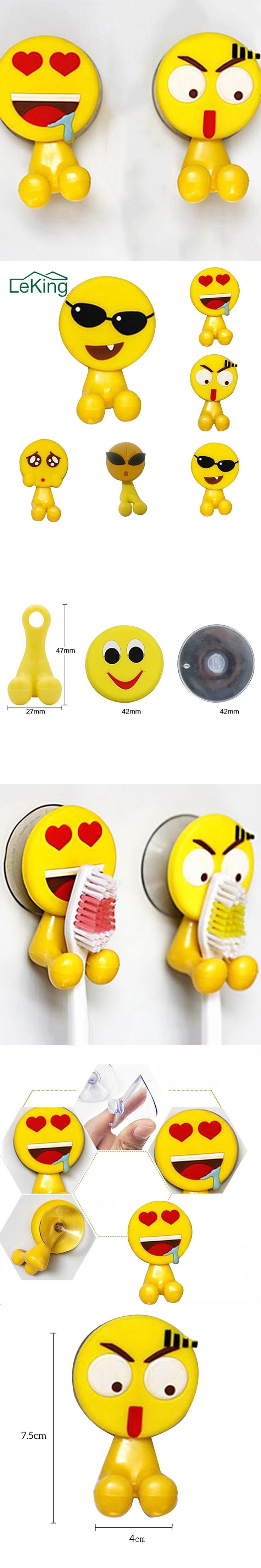 Best 45 Bathroom Fixtures Ideas On Pinterest Accessories Cute Expression Toothbrush Wall Suction Bathroom Sets Cartoon Er Holder 5 Styles Kitchen Accessories