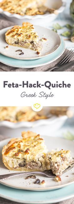 Diese Qiche mit Hack, Feta und Artischocken lässt Griechenland und Frankreich a...