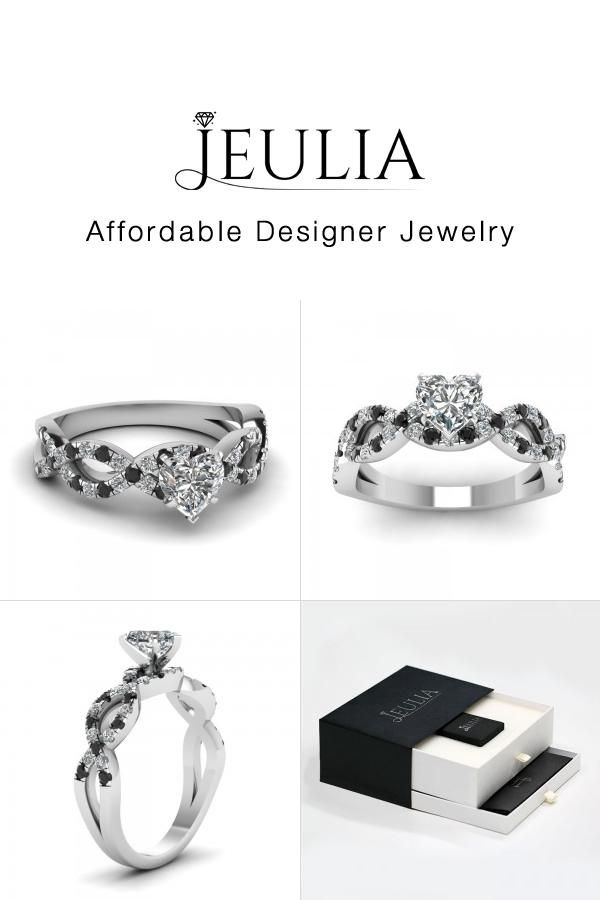 jeulia jeulia heart shaped engagement ring under 100 with black diamon discover more stunning - Wedding Rings Under 100 jeulia jeulia heart shaped engagement ring under 100 with black diamon discover more stunning - Wedding Rings Under 100