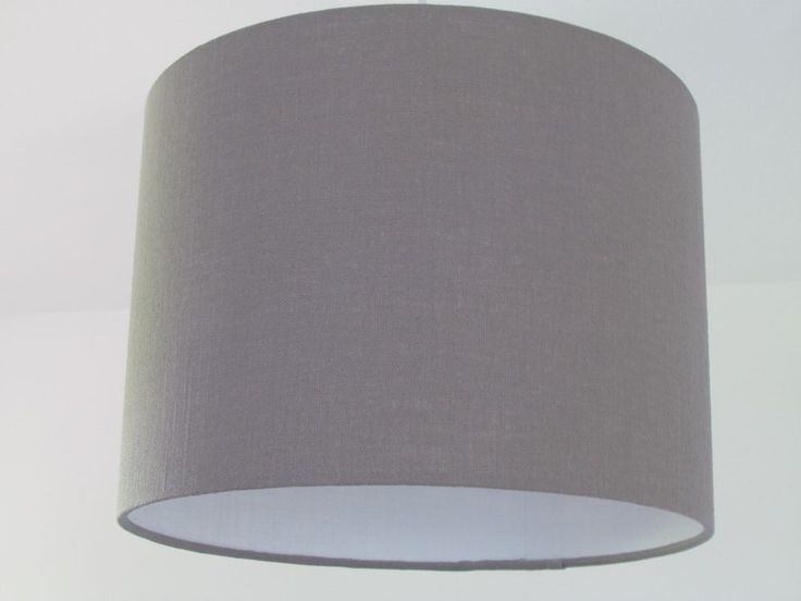 Lampshade Grey Textured 100 Linen Drum Light Shade Lamp Shades Grey Lamp Shades Drum Lampshade, Grey Linen Lamp Shade