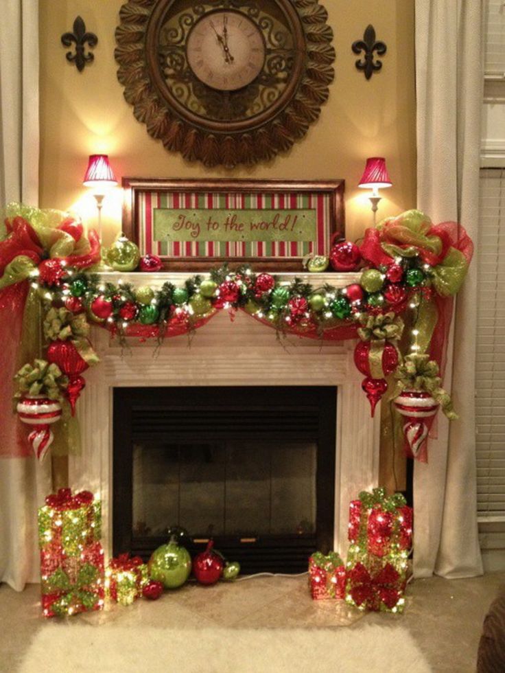 1207 best Christmas Mantels images on Pinterest | Christmas ideas Christmas mantels and Xmas
