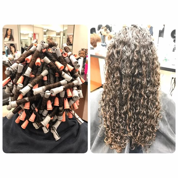perfect piggyback perm wrap and results | Permed