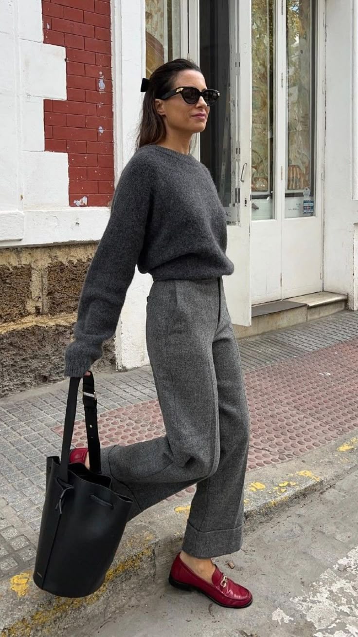 Grey Monochrome Office Outfit