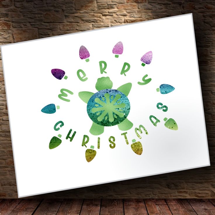 Christmas Turtle SVG Merry Christmas Sublimation | Etsy ...