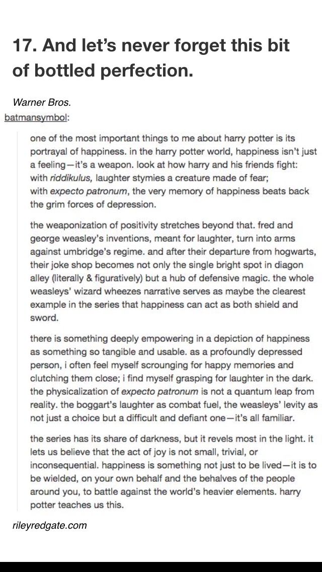 Harry potter essays