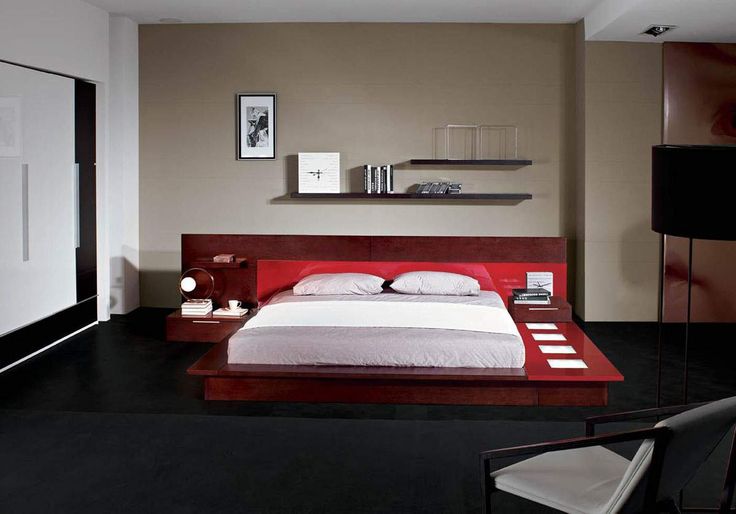 Adriana Italian Design Bedroom Set With Lights on Platform Bed - schlafzimmer set modern Adriana Italian Design Bedroom Set With Lights on Platform Bed - schlafzimmer set modern