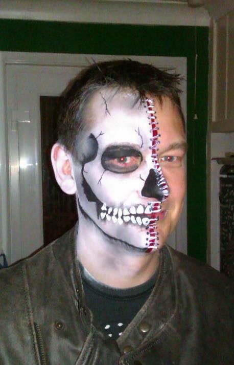 Day Of The Dead Face Paint Scary Man Day Of The Dead Face Paint Scary Man