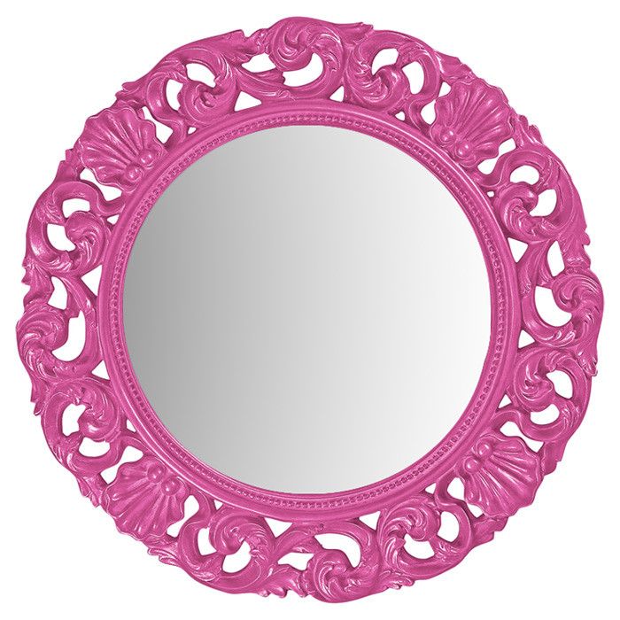 Glendale Wall Mirror in Hot Pink | Pink wall mirrors, Hot pink walls