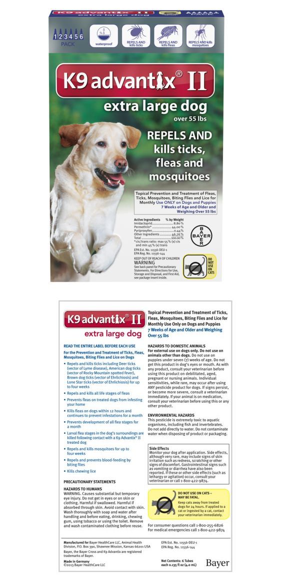 Flea repellant for extra large dogs