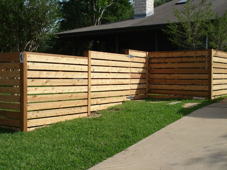 really like this horizontal fence Fence design Fence